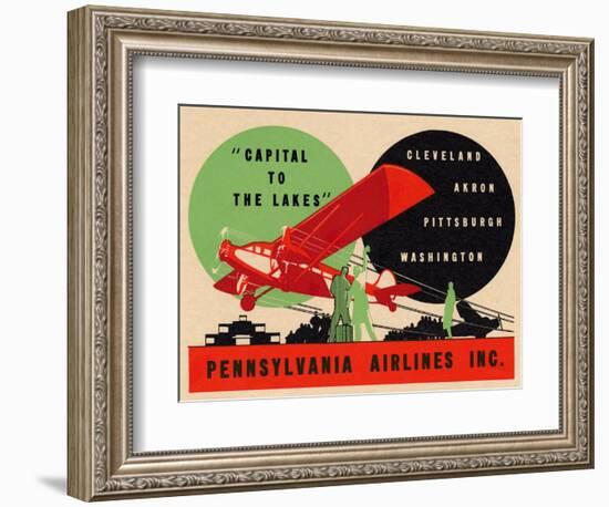 National Air and Space Museum: Pennsylvania Airlines-null-Framed Premium Giclee Print
