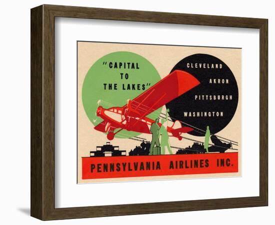 National Air and Space Museum: Pennsylvania Airlines-null-Framed Premium Giclee Print