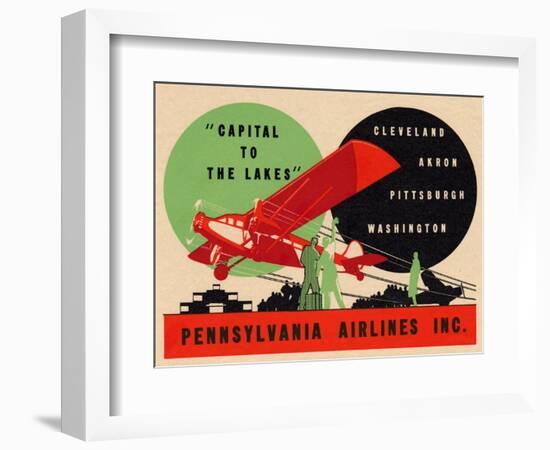 National Air and Space Museum: Pennsylvania Airlines-null-Framed Premium Giclee Print