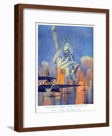 National Air and Space Museum: Rome, Chicago, New York, Rome-null-Framed Art Print