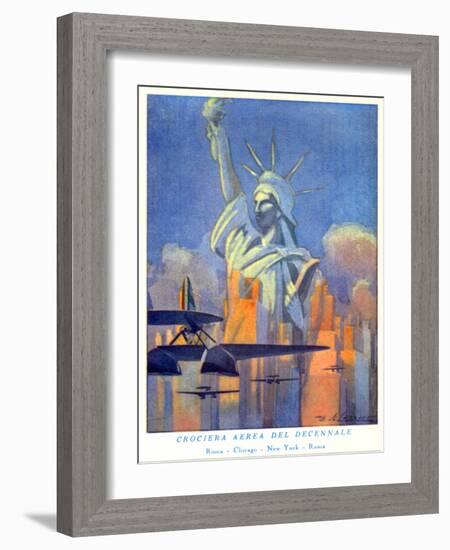 National Air and Space Museum: Rome, Chicago, New York, Rome-null-Framed Art Print