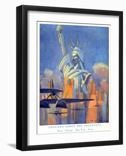 National Air and Space Museum: Rome, Chicago, New York, Rome-null-Framed Art Print