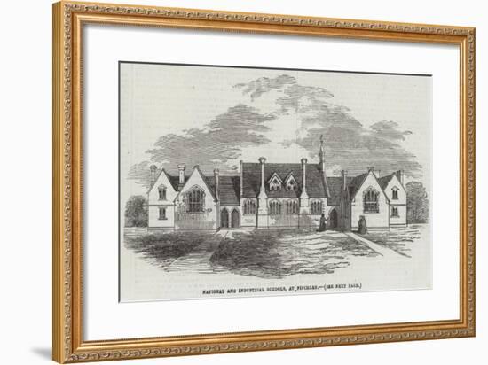 National and Industrial Schools, at Finchley-null-Framed Giclee Print