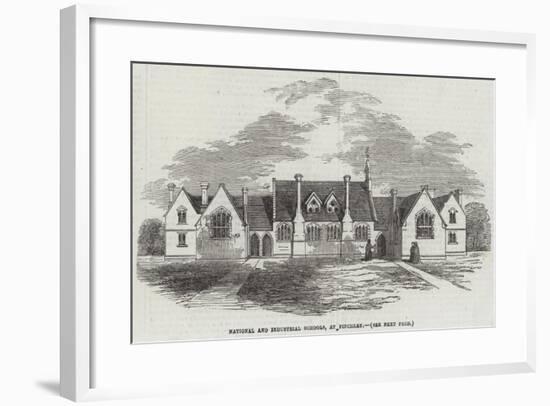 National and Industrial Schools, at Finchley-null-Framed Giclee Print