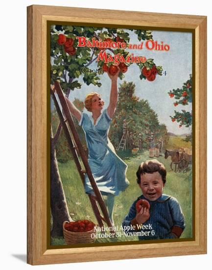 National Apple Week 1924-Charles H. Dickson-Framed Premier Image Canvas