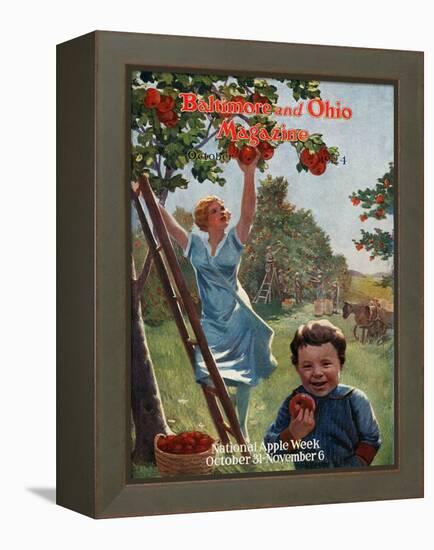 National Apple Week 1924-Charles H. Dickson-Framed Premier Image Canvas