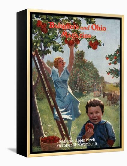 National Apple Week 1924-Charles H. Dickson-Framed Premier Image Canvas