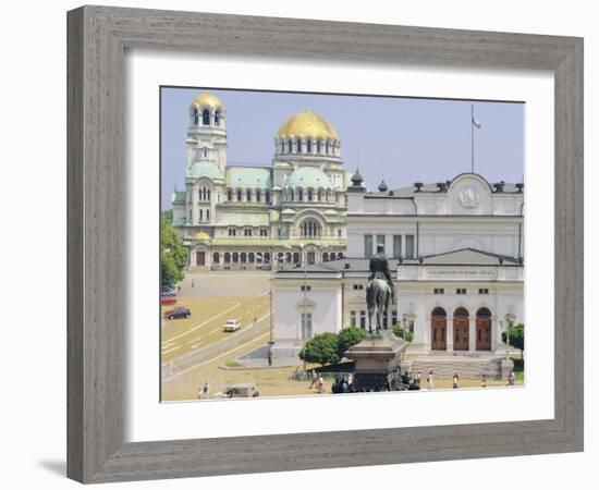 National Assembly and Alexander Palace, Sofia, Bulgaria-G Richardson-Framed Photographic Print