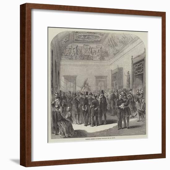 National Assembly of France, the Salle Des Perdus-null-Framed Giclee Print