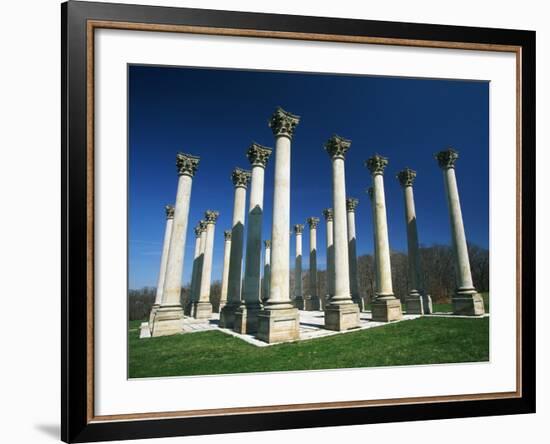 National Capitol Columns in the National Arboretum-Joseph Sohm-Framed Photographic Print