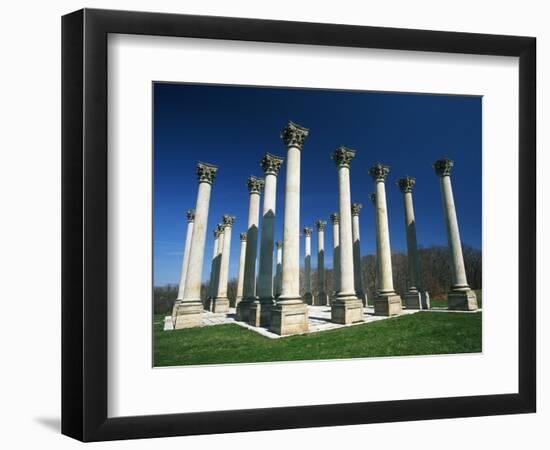National Capitol Columns in the National Arboretum-Joseph Sohm-Framed Photographic Print