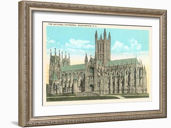 National Cathedral, Washington D.C.-null-Framed Art Print