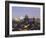 National Catholic Church and Atomium, Panoramic the City Illuminated at Night, Brussels, Belgium-Christian Kober-Framed Photographic Print