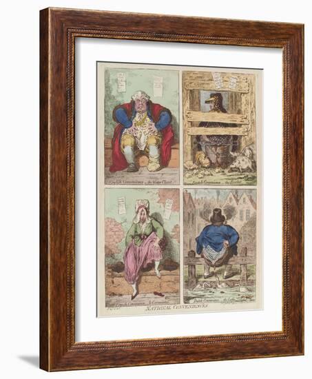 National Conveniences, 1769-James Gillray-Framed Giclee Print