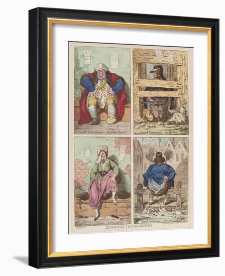 National Conveniences, 1769-James Gillray-Framed Giclee Print