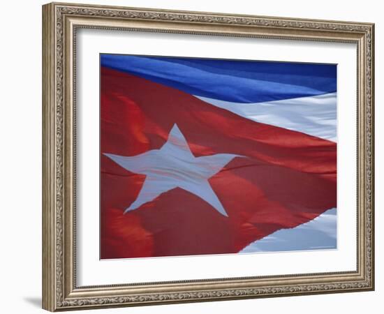 National Flag, Cuba, West Indies, Central America-Dominic Webster-Framed Photographic Print