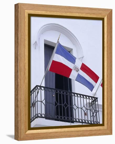 National Flag, Dominican Republic, Caribbean, West Indies-Guy Thouvenin-Framed Premier Image Canvas