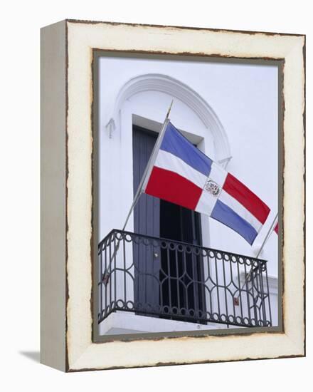 National Flag, Dominican Republic, Caribbean, West Indies-Guy Thouvenin-Framed Premier Image Canvas