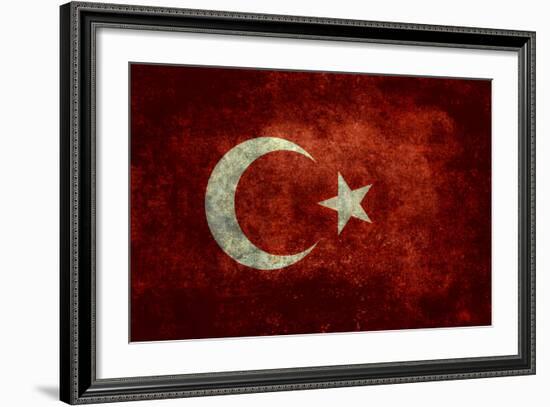 National Flag Of Turkey-Bruce stanfield-Framed Art Print