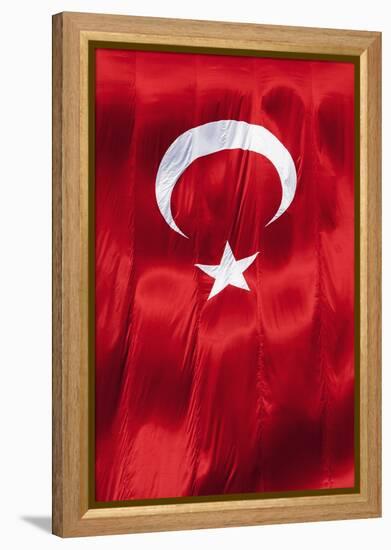 National Flag of Turkey.-Jon Hicks-Framed Premier Image Canvas