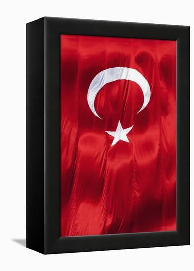 National Flag of Turkey.-Jon Hicks-Framed Premier Image Canvas