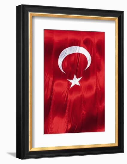 National Flag of Turkey.-Jon Hicks-Framed Photographic Print