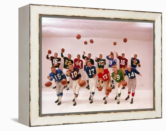 National Football Quarterbacks-Ralph Morse-Framed Premier Image Canvas