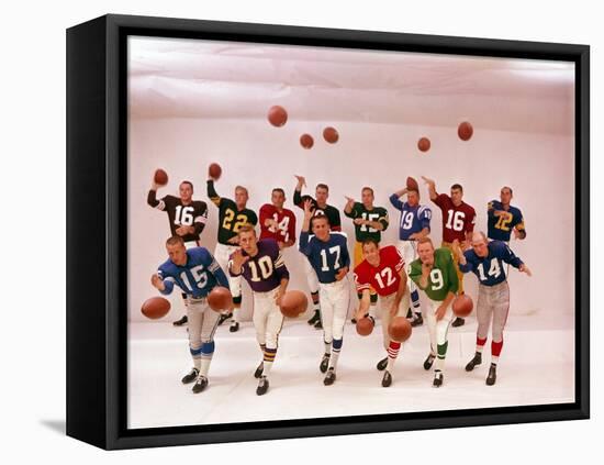 National Football Quarterbacks-Ralph Morse-Framed Premier Image Canvas