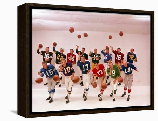 National Football Quarterbacks-Ralph Morse-Framed Premier Image Canvas