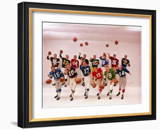 National Football Quarterbacks-Ralph Morse-Framed Premium Photographic Print