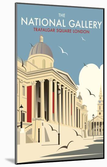 National Gallery - Dave Thompson Contemporary Travel Print-Dave Thompson-Mounted Giclee Print