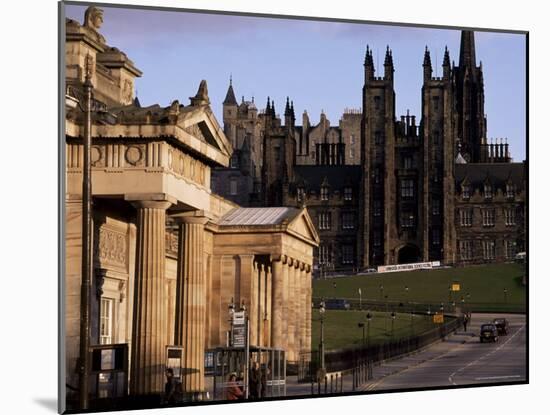 National Gallery of Scotland, the Mound, and Assembly, Edinburgh, Scotland, United Kingdom-Duncan Maxwell-Mounted Photographic Print