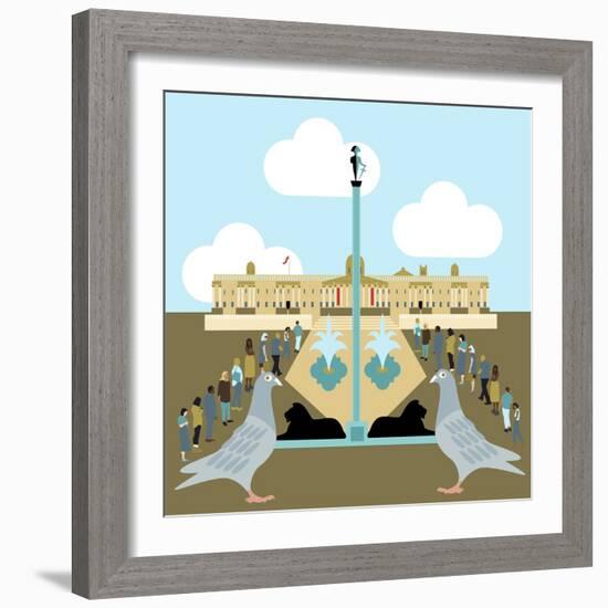 National Gallery, Trafalgar Square-Claire Huntley-Framed Giclee Print