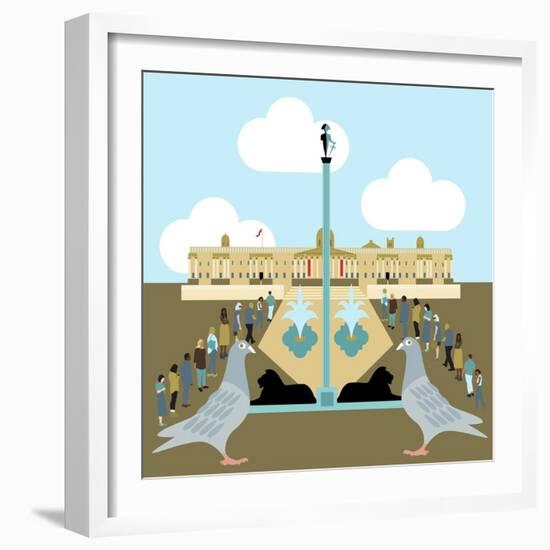 National Gallery, Trafalgar Square-Claire Huntley-Framed Giclee Print