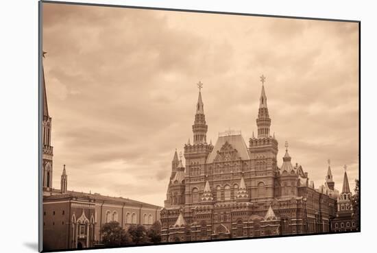 National Historic Museum at Red Square in Moscow-Banauke-Mounted Photographic Print