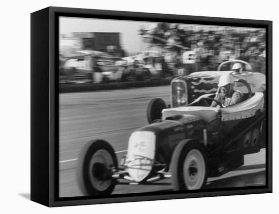 National Hot Rod Assoc. Drag Racing Meet-Allan Grant-Framed Premier Image Canvas