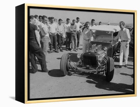 National Hot Rod Assoc. Drag Racing Meet-null-Framed Premier Image Canvas