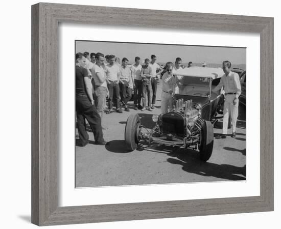 National Hot Rod Assoc. Drag Racing Meet-null-Framed Photographic Print