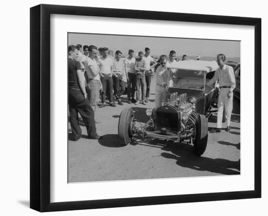 National Hot Rod Assoc. Drag Racing Meet-null-Framed Photographic Print