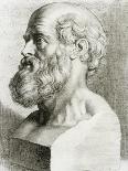 Engraving of Bust of Hippocrates-National Library of Medicine-Photographic Print