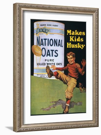 National Oats Ad, 1919-null-Framed Premium Giclee Print