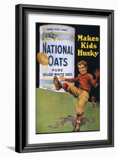 National Oats Ad, 1919-null-Framed Premium Giclee Print