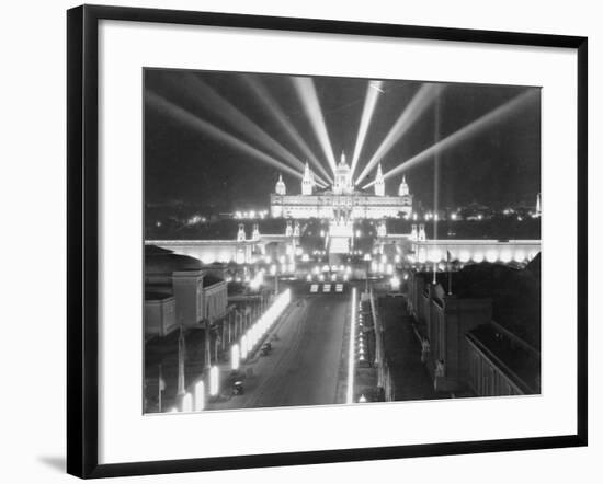 National Palace at Barcelona-null-Framed Photographic Print