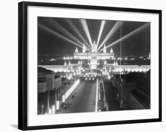 National Palace at Barcelona-null-Framed Photographic Print