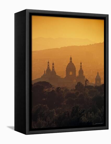 National Palace, Barcelona, Spain-Jon Arnold-Framed Premier Image Canvas