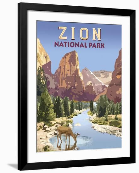 National Park - Zion-Mark Chandon-Framed Giclee Print