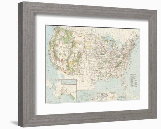 National Parks of the United States-The Vintage Collection-Framed Giclee Print