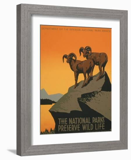 National Parks-J. Hirt-Framed Art Print