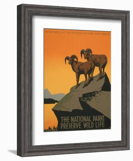 National Parks-J. Hirt-Framed Art Print