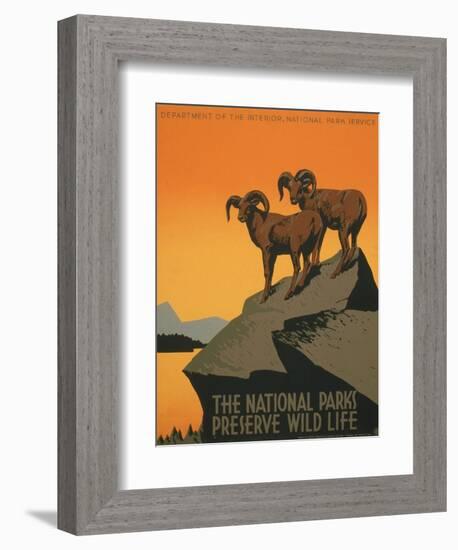 National Parks-J. Hirt-Framed Art Print